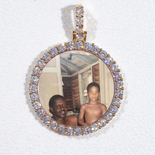 3D CIRCLE CUSTOM PICTURE PENDANT SMALL SIZE