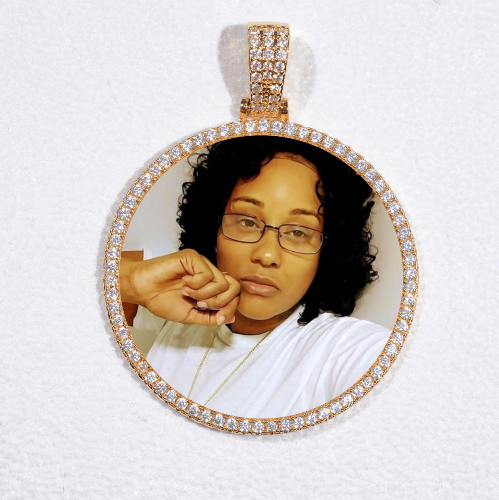 MEDIUM 3D CIRCLE CUSTOM PICTURE PENDANT