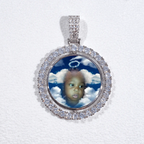 3D Spinning 2-Faced Custom Picture Pendant