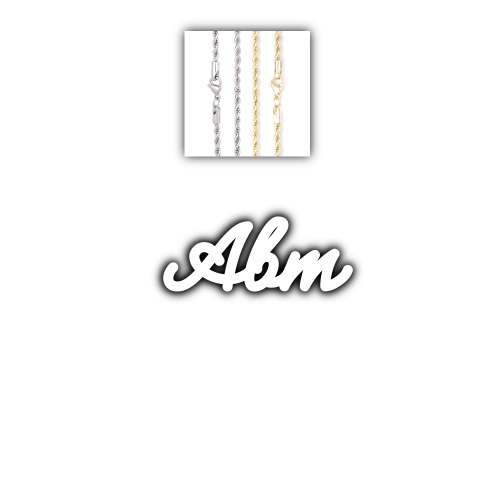 Script Custom Letter Necklace