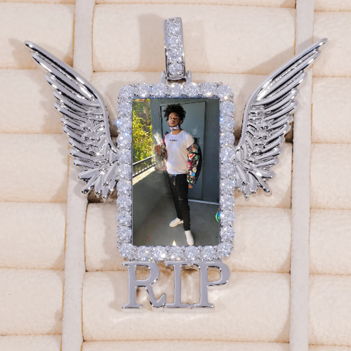 RIP WING 3D CUSTOM PICTURE PENDANT