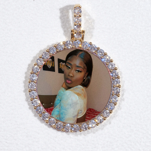 3D CIRCLE CUSTOM PICTURE PENDANT SMALL SIZE