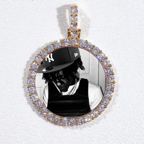 3D CIRCLE CUSTOM PICTURE PENDANT SMALL SIZE