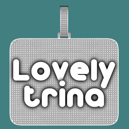 CUSTOM LETTER NECKLACE 3D BIG SQUARE