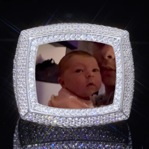 3D CUSTOM PICTURE ICED RING
