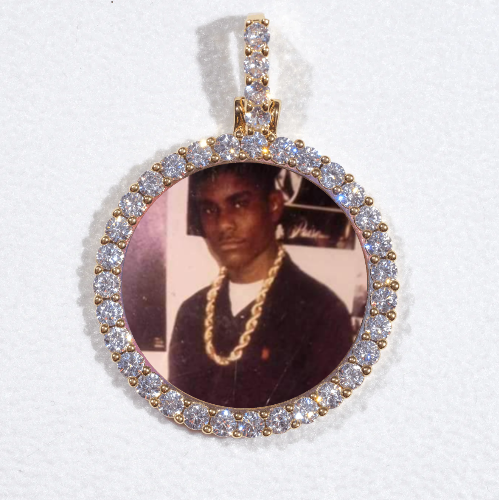 3D CIRCLE CUSTOM PICTURE PENDANT SMALL SIZE