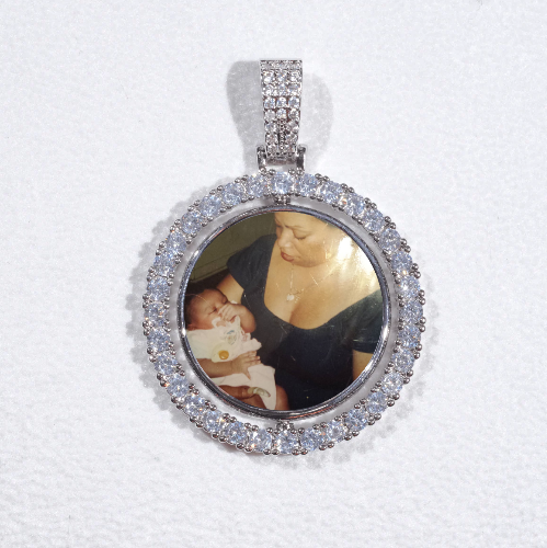 3D Spinning 2-Faced Custom Picture Pendant