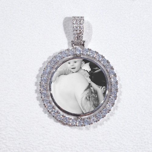 3D Spinning 2-Faced Custom Picture Pendant