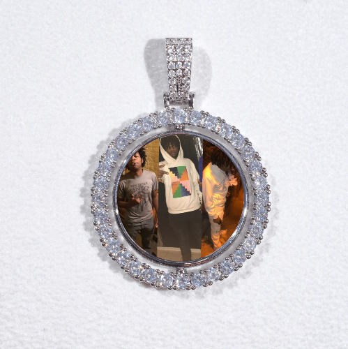 3D Spinning 2-Faced Custom Picture Pendant
