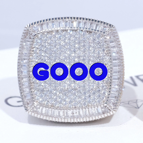 CUSTOM LETTER 3D ICED RING