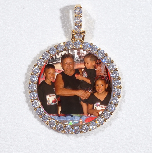 3D CIRCLE CUSTOM PICTURE PENDANT SMALL SIZE