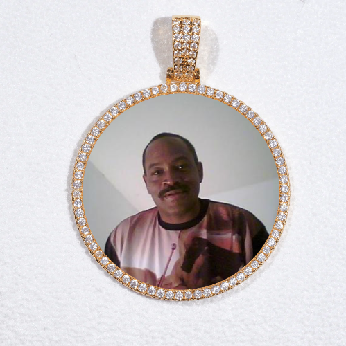 MEDIUM 3D CIRCLE CUSTOM PICTURE PENDANT