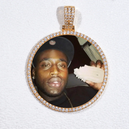 MEDIUM 3D CIRCLE CUSTOM PICTURE PENDANT