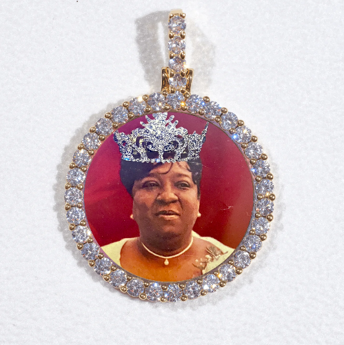 3D CIRCLE CUSTOM PICTURE PENDANT SMALL SIZE