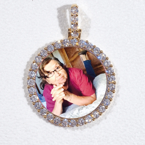 3D CIRCLE CUSTOM PICTURE PENDANT SMALL SIZE