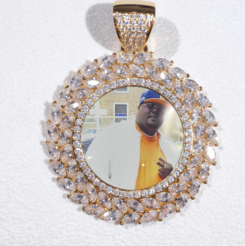 Large 3D Wheat Ear Custom Picture Pendant