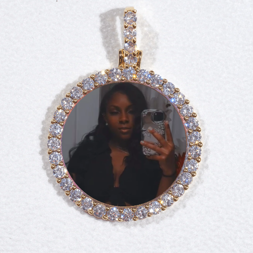 3D CIRCLE CUSTOM PICTURE PENDANT SMALL SIZE