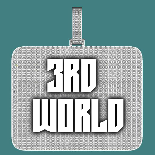 CUSTOM LETTER NECKLACE 3D BIG SQUARE
