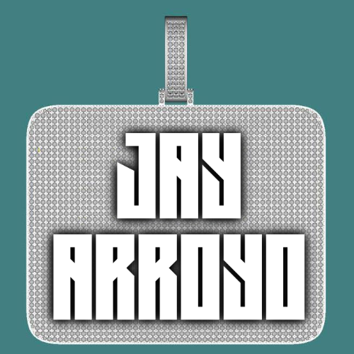 CUSTOM LETTER NECKLACE 3D BIG SQUARE