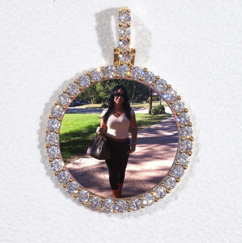 3D CIRCLE CUSTOM PICTURE PENDANT SMALL SIZE