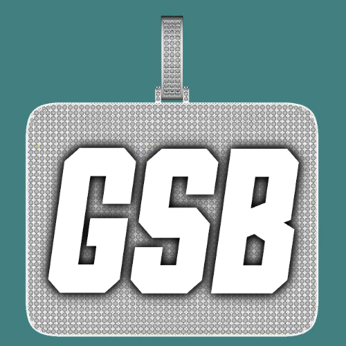 CUSTOM LETTER NECKLACE 3D BIG SQUARE