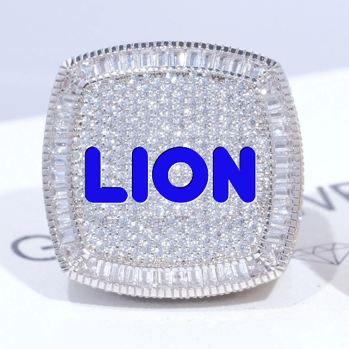 CUSTOM LETTER 3D ICED RING