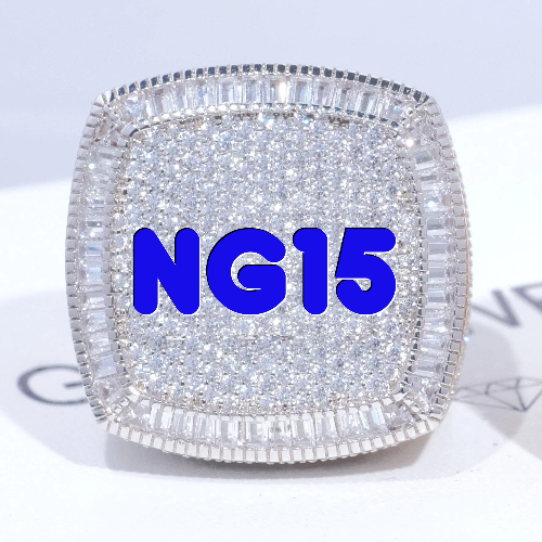 CUSTOM LETTER 3D ICED RING