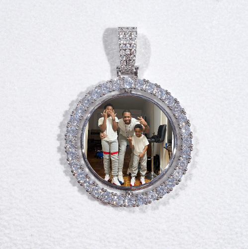 3D Spinning 2-Faced Custom Picture Pendant