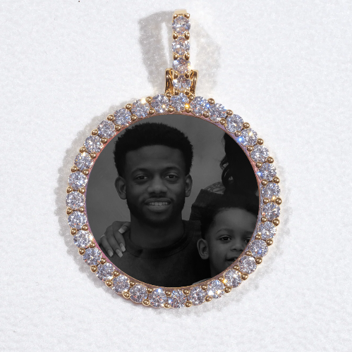 3D CIRCLE CUSTOM PICTURE PENDANT SMALL SIZE