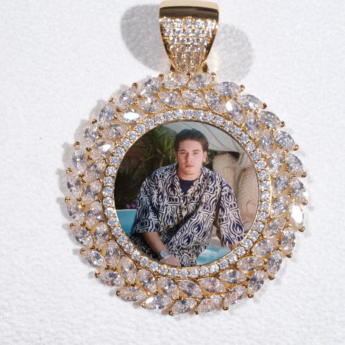 Large 3D Wheat Ear Custom Picture Pendant