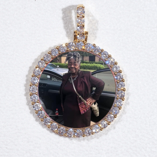 3D CIRCLE CUSTOM PICTURE PENDANT SMALL SIZE