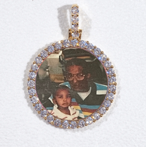 3D CIRCLE CUSTOM PICTURE PENDANT SMALL SIZE