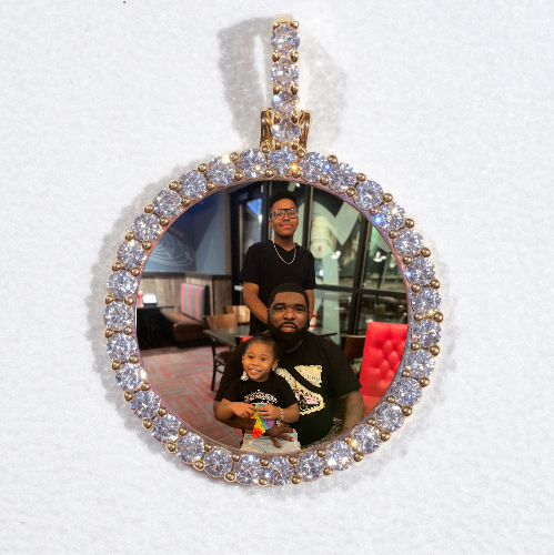 3D CIRCLE CUSTOM PICTURE PENDANT SMALL SIZE