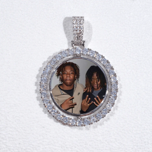 3D Spinning 2-Faced Custom Picture Pendant
