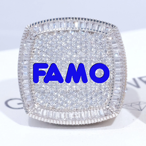 CUSTOM LETTER 3D ICED RING