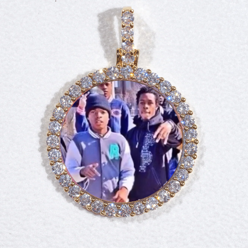 3D CIRCLE CUSTOM PICTURE PENDANT SMALL SIZE