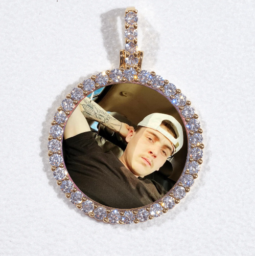 3D CIRCLE CUSTOM PICTURE PENDANT SMALL SIZE