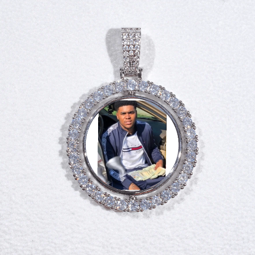 3D Spinning 2-Faced Custom Picture Pendant