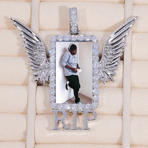 RIP WING 3D CUSTOM PICTURE PENDANT