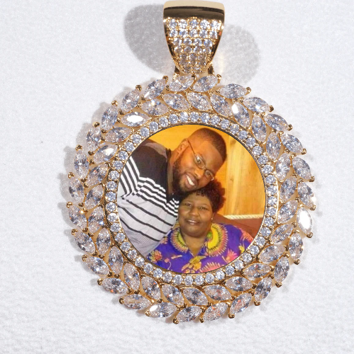 Large 3D Wheat Ear Custom Picture Pendant