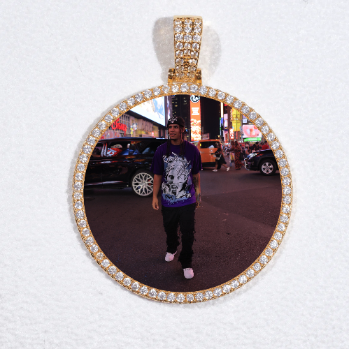MEDIUM 3D CIRCLE CUSTOM PICTURE PENDANT