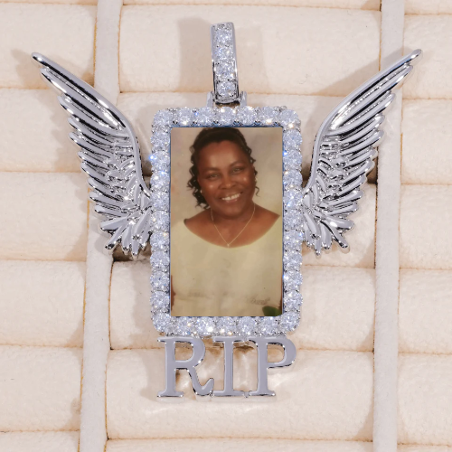 RIP WING 3D CUSTOM PICTURE PENDANT