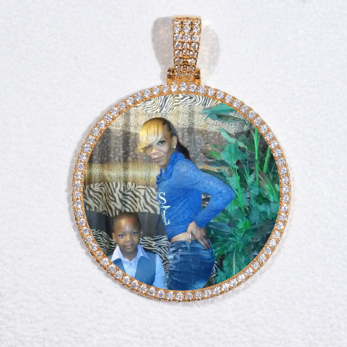MEDIUM 3D CIRCLE CUSTOM PICTURE PENDANT