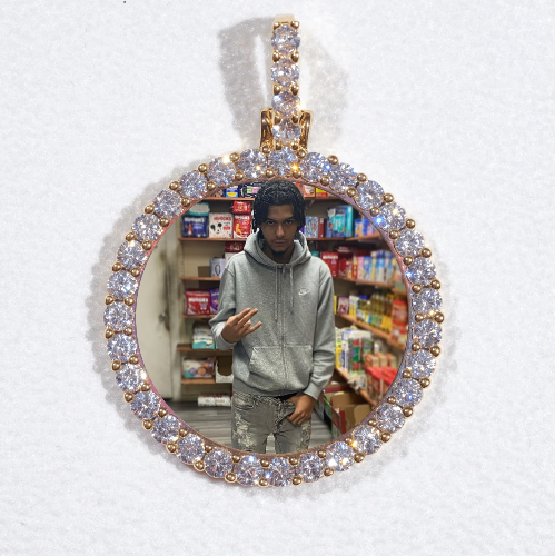3D CIRCLE CUSTOM PICTURE PENDANT SMALL SIZE