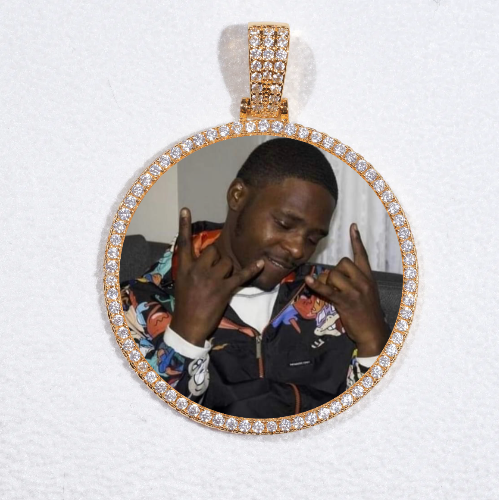 MEDIUM 3D CIRCLE CUSTOM PICTURE PENDANT