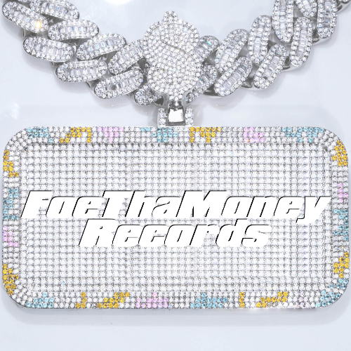 CUSTOM LETTER NECKLACE 3D COLORFUL SQUARE