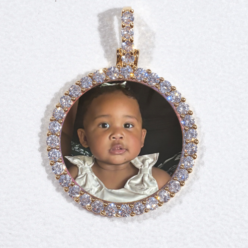 3D CIRCLE CUSTOM PICTURE PENDANT SMALL SIZE