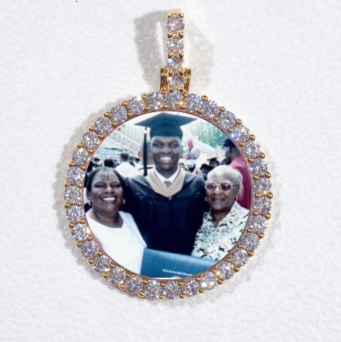 3D CIRCLE CUSTOM PICTURE PENDANT SMALL SIZE