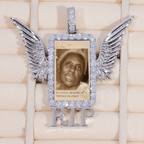 RIP WING 3D CUSTOM PICTURE PENDANT