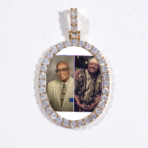3D Oval Custom Picture Pendant